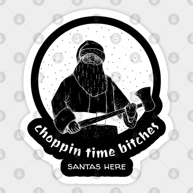 Scary Santa Sticker by Eclecterie